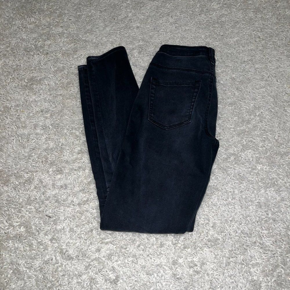 Bullhead pacsun moto high rise black jeans size 23